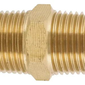 Niple duplo latão 1/2 NPT